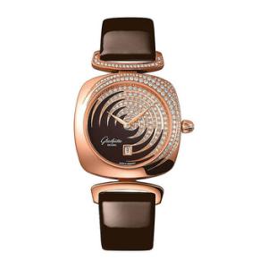 Glashutte Pavonina Quartz Brown Dial Watch