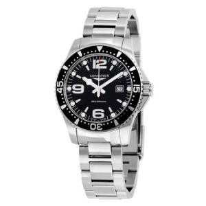 HydroConquest Black Dial Stainless Steel Watch L36404566