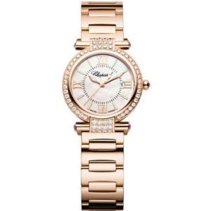 Imperiale Diamond Mother of Pearl Dial 18 kt Rose Gold Watch