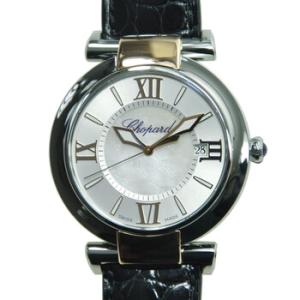 Imperiale Silver Dial Steel and Rose Gold Case Leather Watch