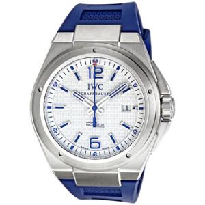 Ingenieur Mission Earth White Dial Blue Rubber Strap Automatic Watch IW323608