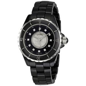 J12 Black Dial Ceramic Diamond Watch H2122