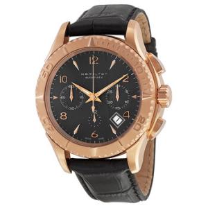 Jazzmaster Brown Dial Leather Strap Watch H37646795