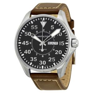 Khaki Aviation Pilot Black Dial Watch H64611535