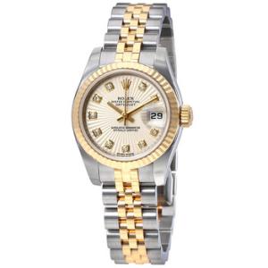 Lady Datejust Ivory Sunbeam Diamond Dial Automatic Watch 179173IVDJ