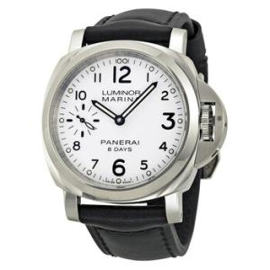 Luminor Marina 8 Days Acciaio Mechanical White Dial Watch PAM00563