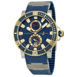 Marine Diver Blue Dial Titanium and 18kt Yellow Gold Watch 265903T93