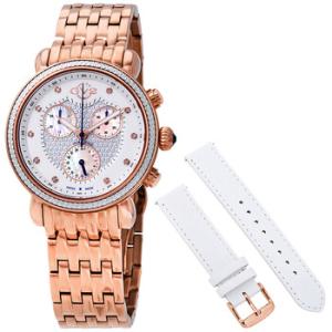 Marsala Chronograph Diamond Crystal Watch