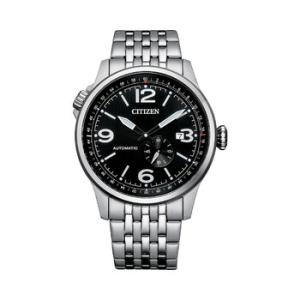 Mechanical Black Dial Watch NJ014084E