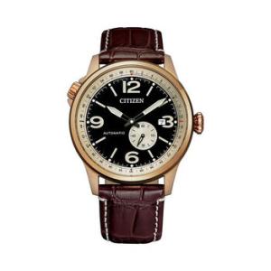 Mechanical Quartz Black Dial Watch NJ014319E