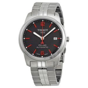 PR100 Automatic Anthracite Dial Stainless Steel Watch T0494071106700