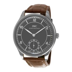 Portugese Vintage Blue Dial Brown Leather Watch IW544504