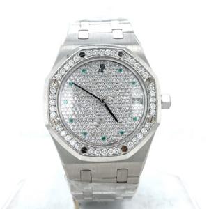 Preowned Audemars Piguet Royal Oak Diamond Diamond Dial Watch 14813PT.ZZ.0789PT.01