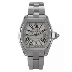 Preowned Cartier Roadster Automatic Silver Dial Watch W62032X6