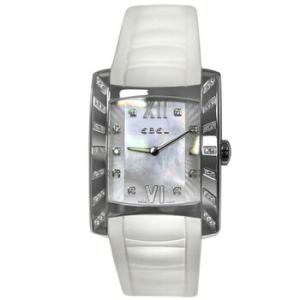 Preowned Ebel Brasilia Quartz Diamond White Dial Watch E9256M4SC