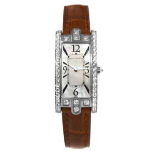 Preowned Harry Winston Avenue Quartz Diamond White Dial Watch 330LQW