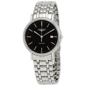Presence Automatic Black Dial Watch L4.922.4.52.6