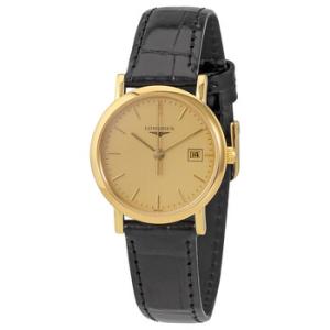 Presence Champagne Dial 18K Yellow Gold Watch L4.279.6.32.0