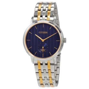 Quartz Blue Dial Twotone Watch BE917455L
