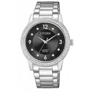 Quartz Crystal Black Dial Watch EL309081H