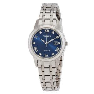 Quartz Diamond Blue Dial Watch FE124057L
