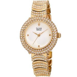 Quartz Diamond White Dial Watch BUR266YG
