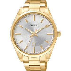 Quartz Silver Dial Yellow Goldtone Watch BI103258A