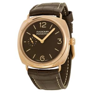Radiomir Oro Rosso Manual Wind Brown Dial 18 kt Rose Gold Watch PAM00439