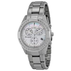 Regent EcoDrive Chronograph Diamond Mother of Pearl Dial Watch FB122053D