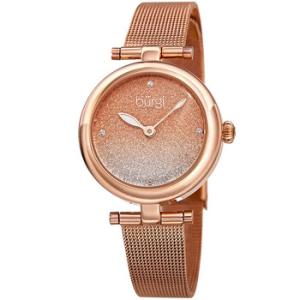 Rose Ombre Dial Rose Goldtone Mesh Watch BUR231RG