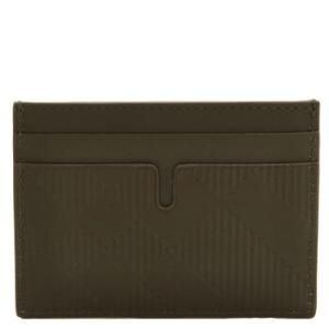 Sandon CheckPattern Leather Card Holder