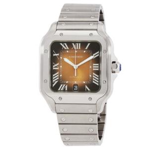 Santos Large Model Automatic Brown Dial Watch WSSA0064