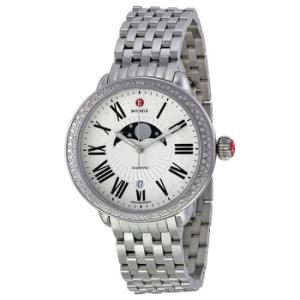 Serein Diamond Matte Moon and Star Dial Watch MWW21D000002