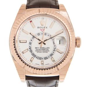 SkyDweller White Dial Automatic 18kt Everose Gold Watch 326135WSL