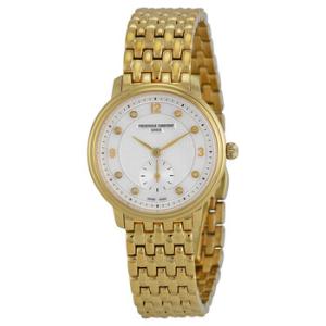 Slim Line Diamond Goldplated Watch 235MPWD1S5B
