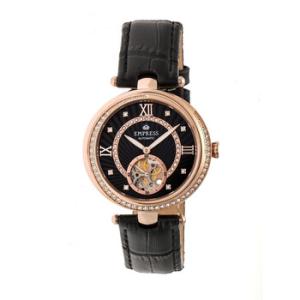 Stella Automatic Crystal Black Dial Watch EM2105