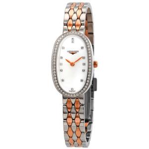 Symphonette Mother of Pearl Diamond Dial Steel and 18k Pink Gold Watch L2.305.5.89.7