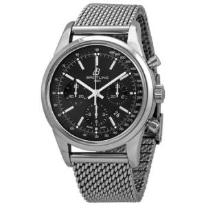 Transocean Chronograph Automatic Black Dial Watch AB0152121B1A1