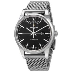 Transocean Day  Date Automatic Black Dial Watch A45310121B1A1