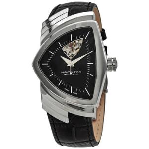 Ventura Open Heart Automatic Shield Shaped Watch H24515732