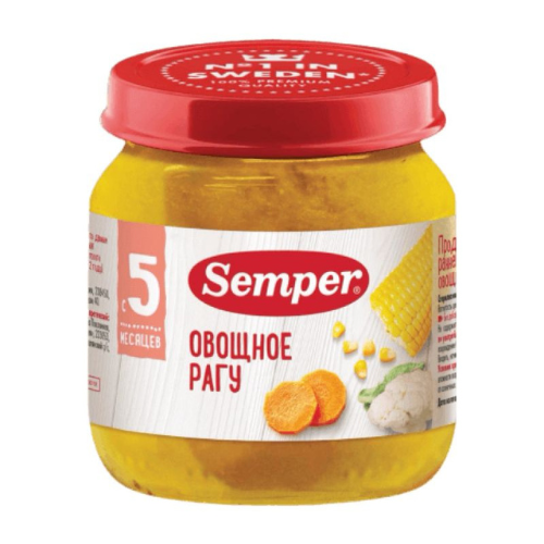 სემპერი - პიურე ბოსტნეულის რაგუ /5თვ+/