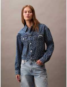 ქურთუკი CALVIN KLEIN JEANS - WMNS 90s TRUCKER AOP JACKET MARQ