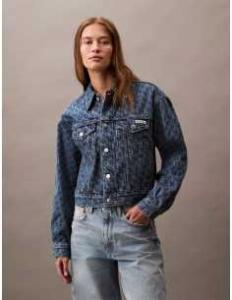 ქურთუკი CALVIN KLEIN JEANS - WMNS 90s TRUCKER AOP JACKET MARQ