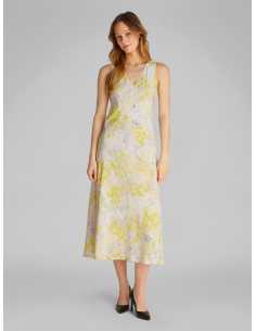 კაბა CALVIN KLEIN - PRINT ABSTRACT ECOVERO VN DRESS