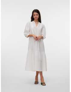 კაბა Vero Moda - VMPRETTY 3/4 LONG DRESS WVN GA