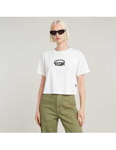 მაისურები G-Star Raw - Cropped logo relaxed r t