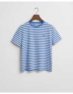 მაისურები Gant - REG STRIPED SHIELD SS TSHIRT