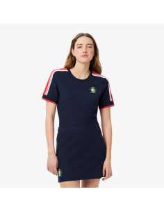 მაისურები LACOSTE - French Made Textured Piqué T-shirt