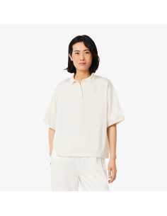 პერანგი LACOSTE - Oversized Silky Fluid Polo Shirt