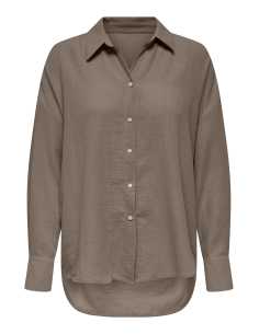 პერანგი ONLY - ONLBOLZANO L/S OVERSIZE SHIRT MOCH PNT